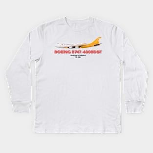 Boeing B747-400BDSF - Uni-top Airlines Kids Long Sleeve T-Shirt